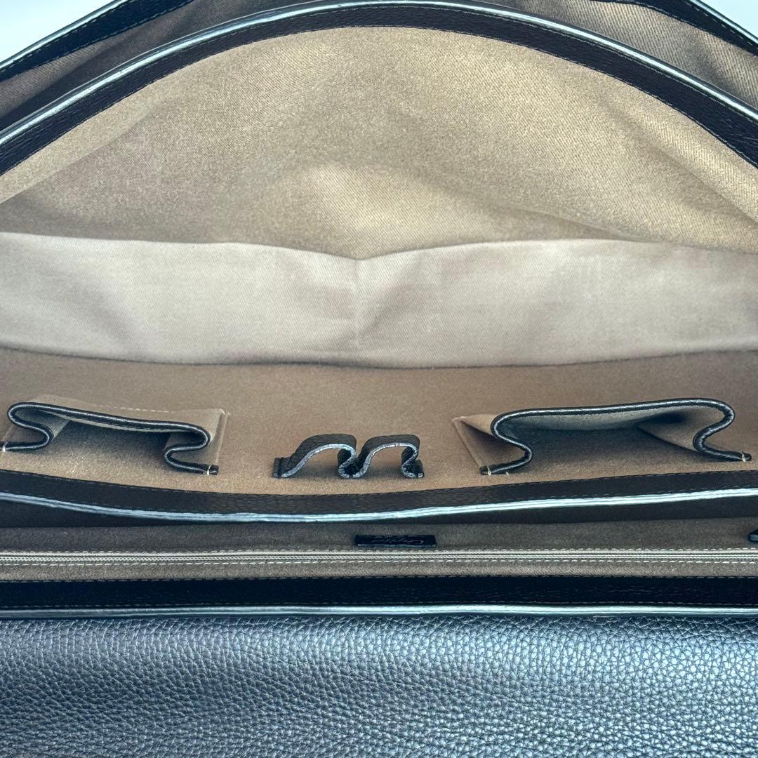 【値引不可】カルティエ　サントス　ビジネスバッグ　レザー　ダークブラウン