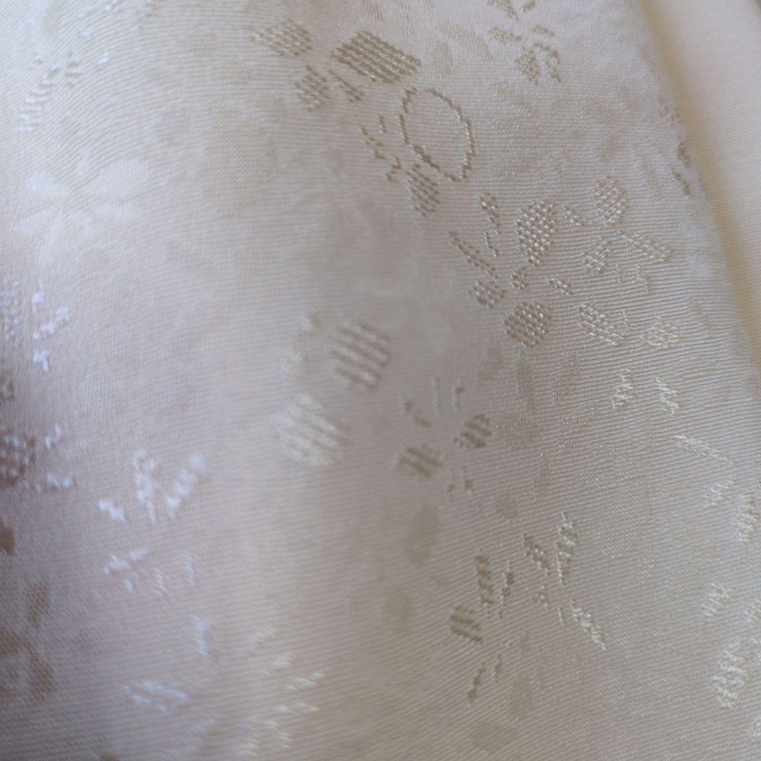 七五三３歳正絹手縫いの被布（花輪柄入り）中綿無し