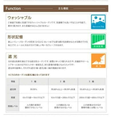 モーちゃん【新品】 日本製 遮光カーテン 幅100×丈200cm 2枚