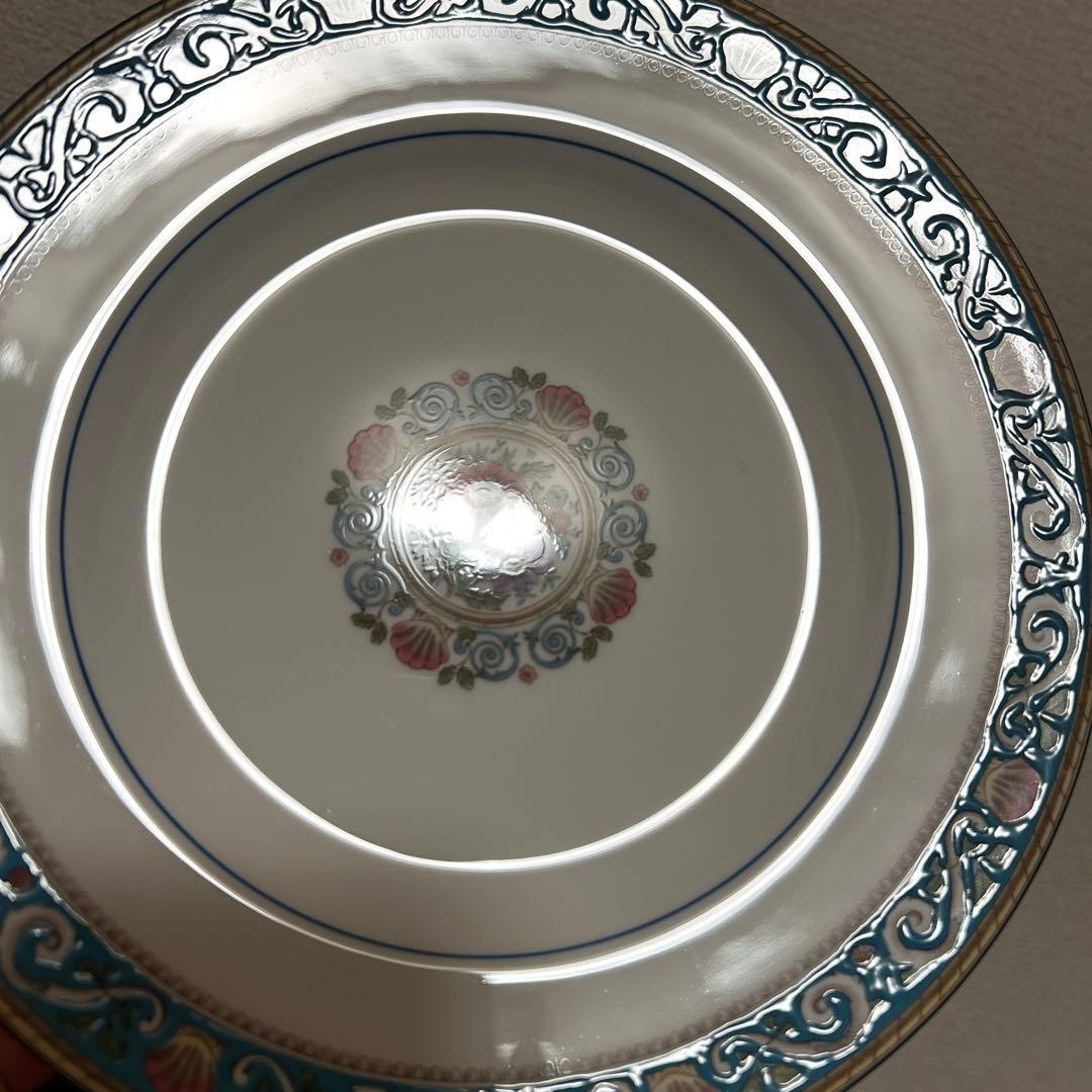 ウェッジウッド　ラニーミード　ターコイズ　デザートプレート　20.5cm