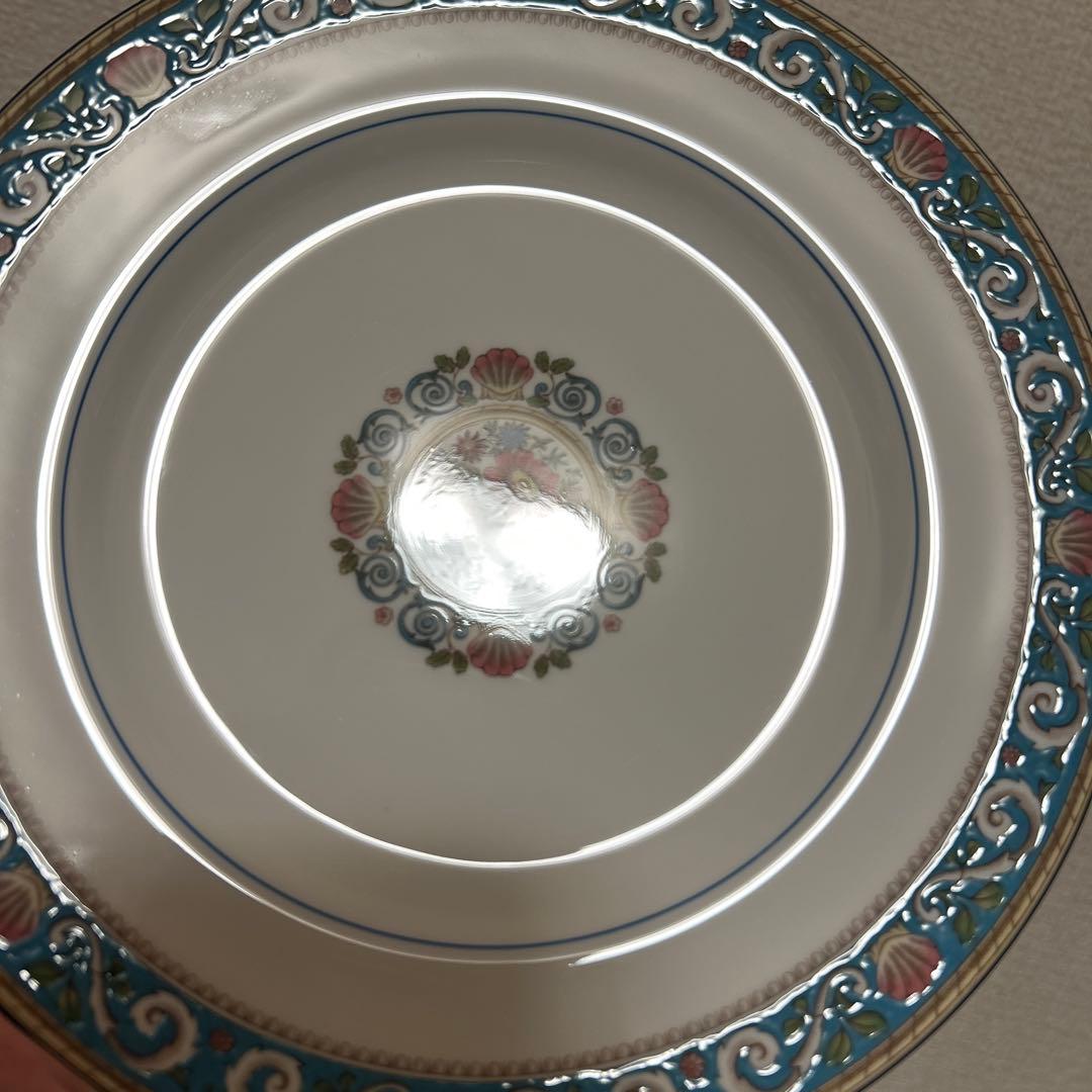 ウェッジウッド　ラニーミード　ターコイズ　デザートプレート　20.5cm