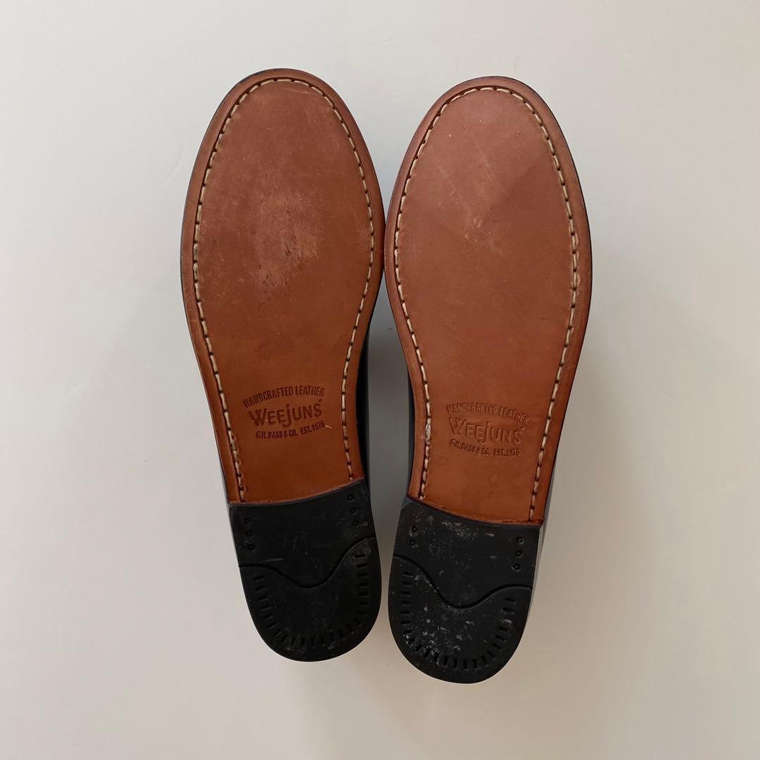 ほぼ未使用 G.H.BASS ローファー weejuns ブラック us6