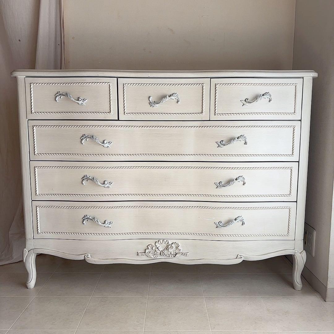 rira♡　直接配送　シャビーシック　フレンチシャビー　サイドボード