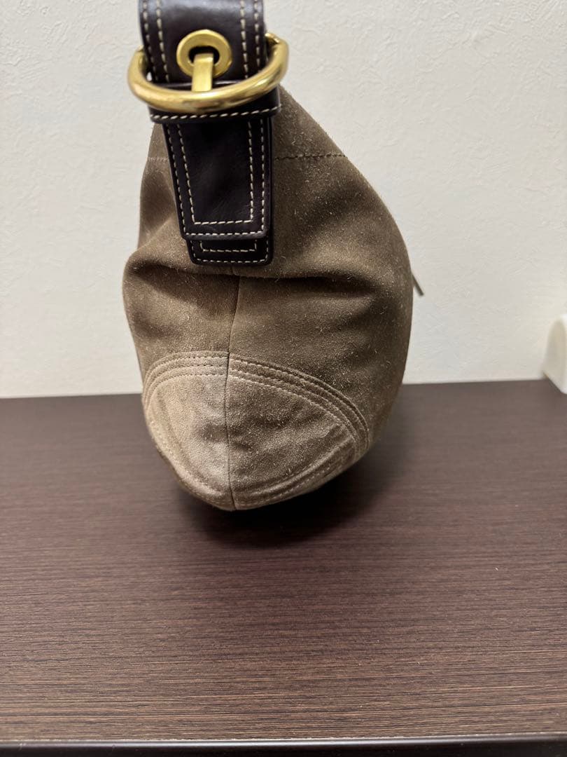 COACHブラウンスエード HOBOショルダーバッグ