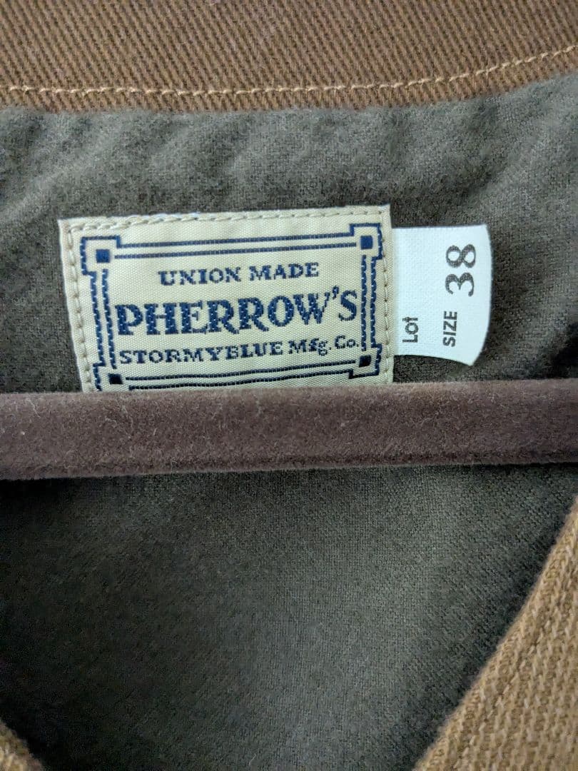 PHERROW'S ブラウンベスト サイズ38
