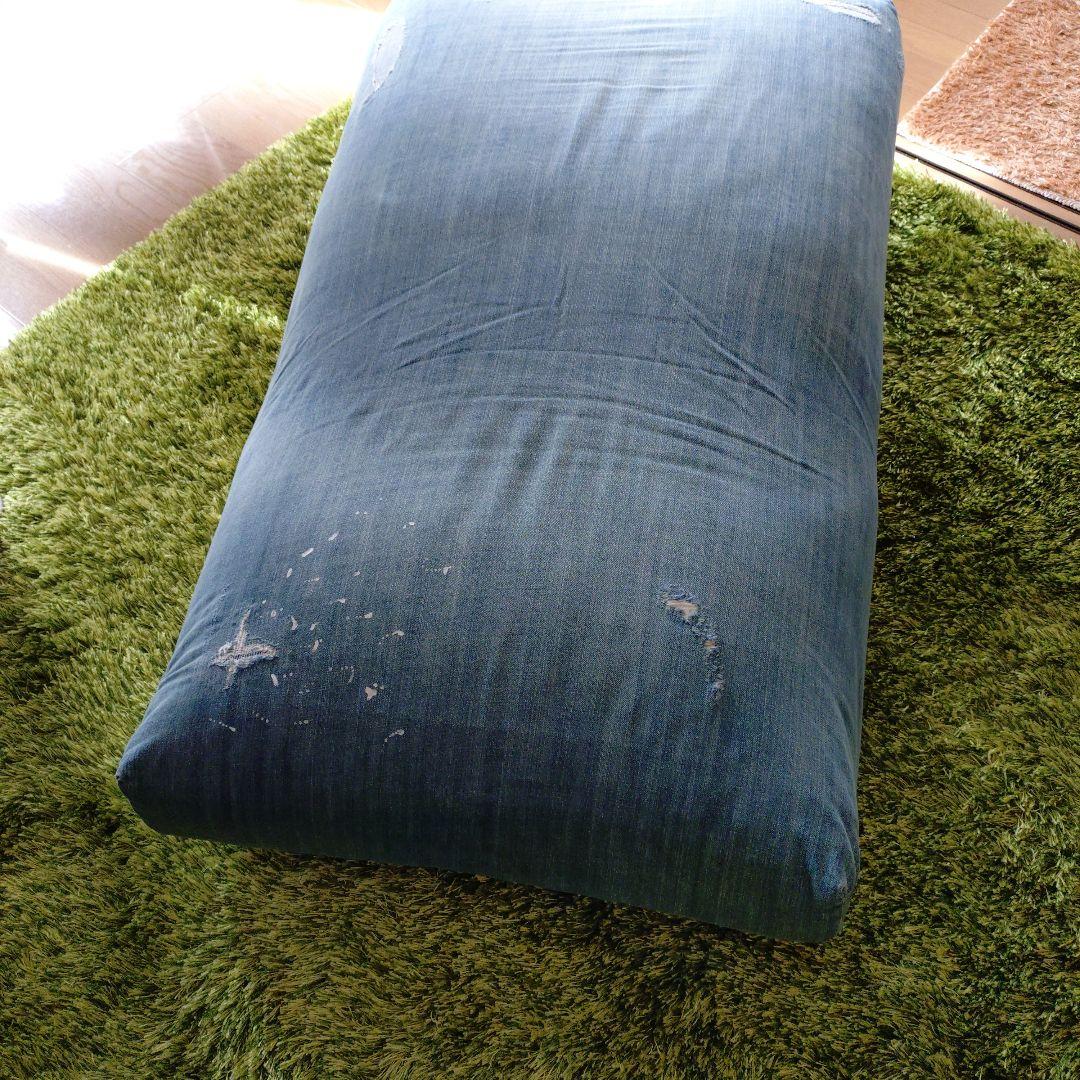 ロデチェア　ダメージデニムカバー １人掛けチェア　リクライニング