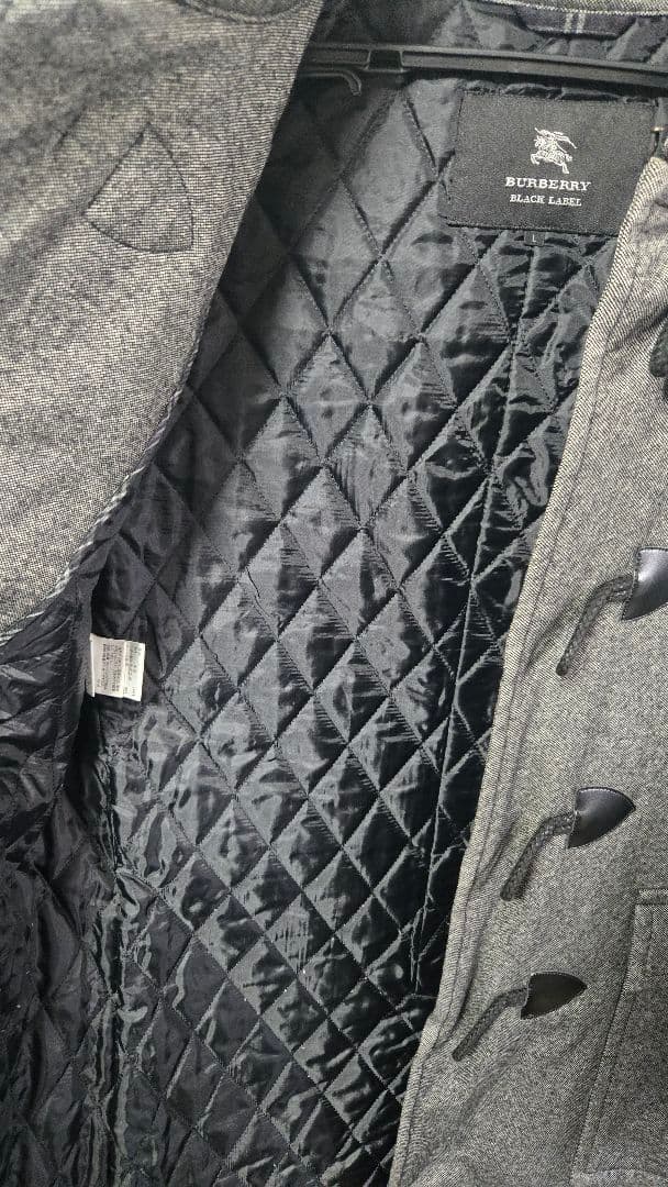 BURBERRY BLACK LABEL グレー ダッフルコート