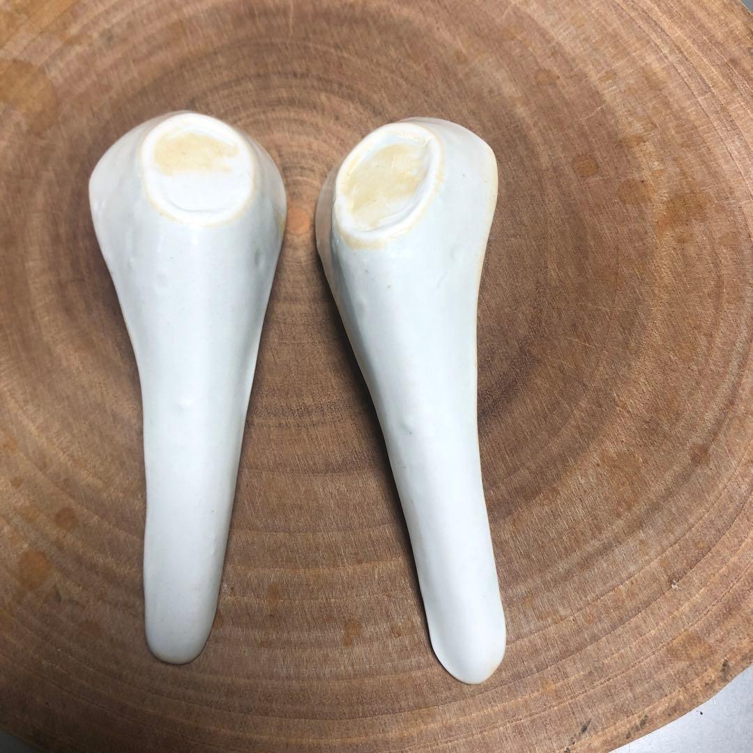 伊藤聡信さん　れんげ　レンゲ　2本セット　色絵　花　黄色　ピンク