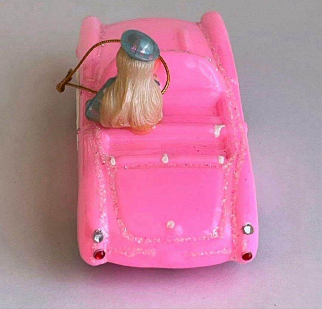 アスティエ クリスマスオーナメント バービー Barbie ピンクの車