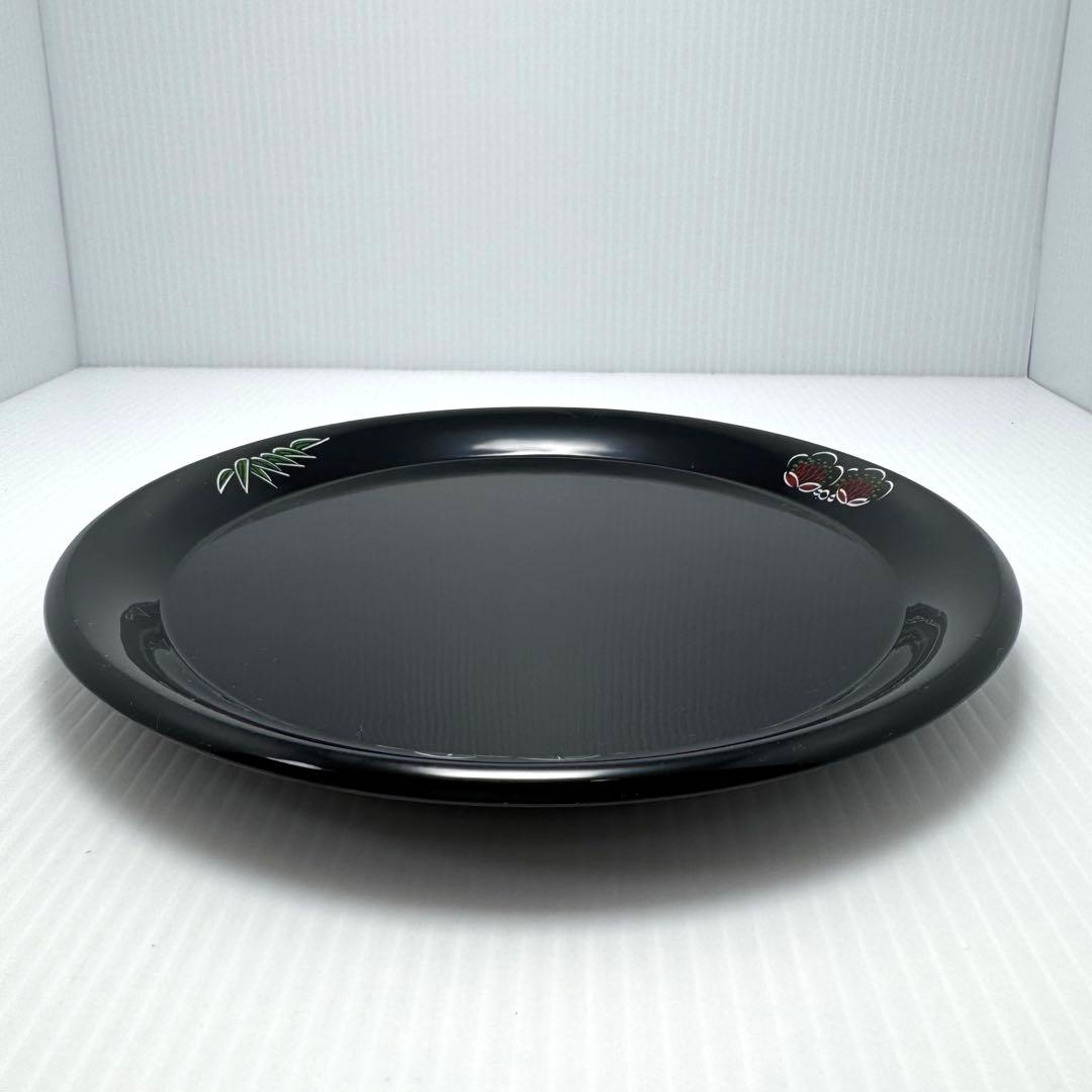 新品未使用 輪島塗 沈金 沈銀 漆器 皿 菓子皿 和皿 和柄 共箱 説明書