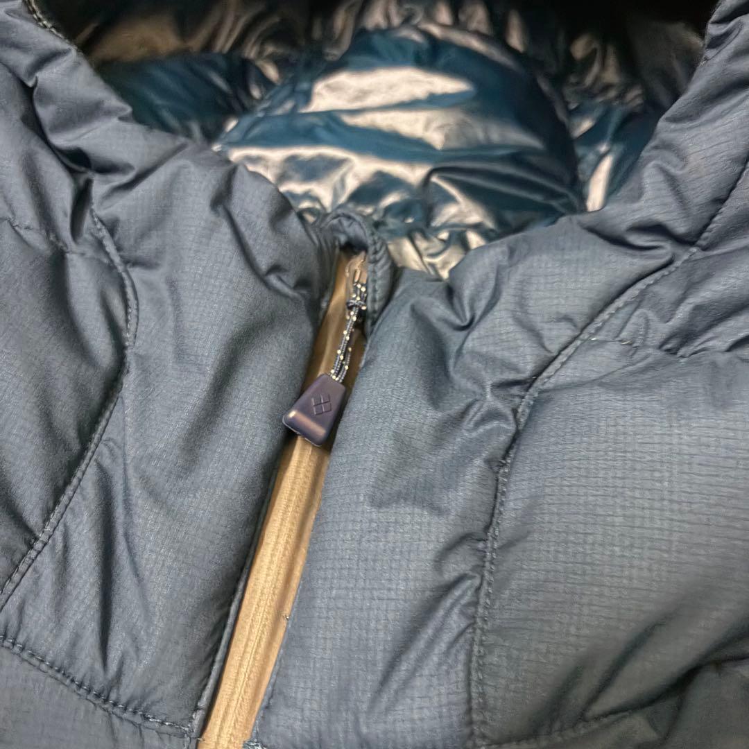 希少サイズ M-R mont-bell パーマフロストライトダウンパーカ 青