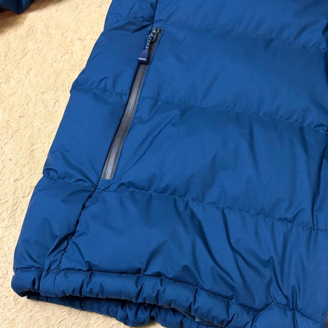 希少サイズ M-R mont-bell パーマフロストライトダウンパーカ 青