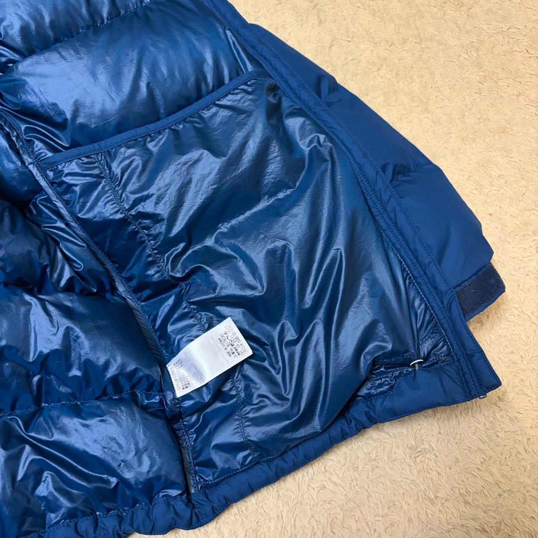 希少サイズ M-R mont-bell パーマフロストライトダウンパーカ 青