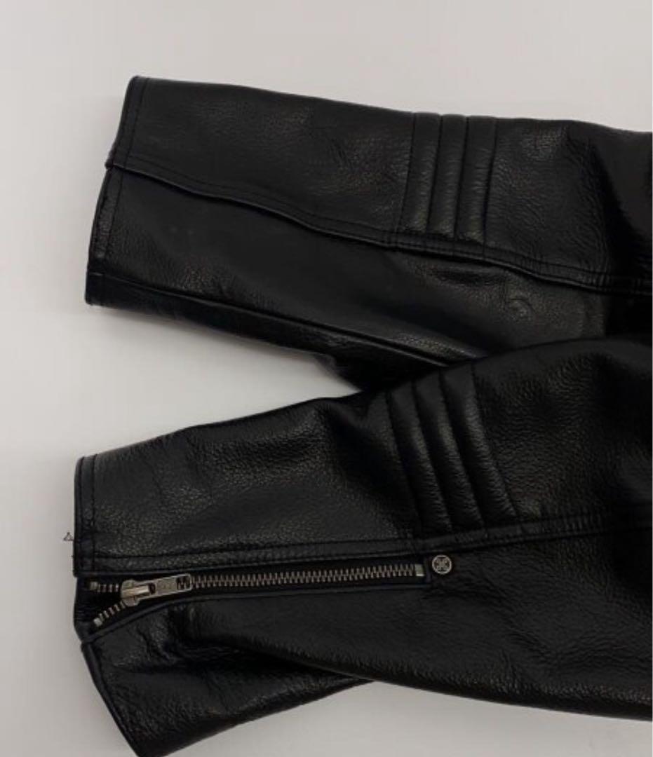 美品　HARLEYDIEREI 牛革　本革　レザー ライダース スカル　刺繍入