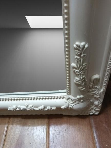 アンティーク ウォールミラー 壁掛け 鏡 シャビー 高級感 姿見 52×72
