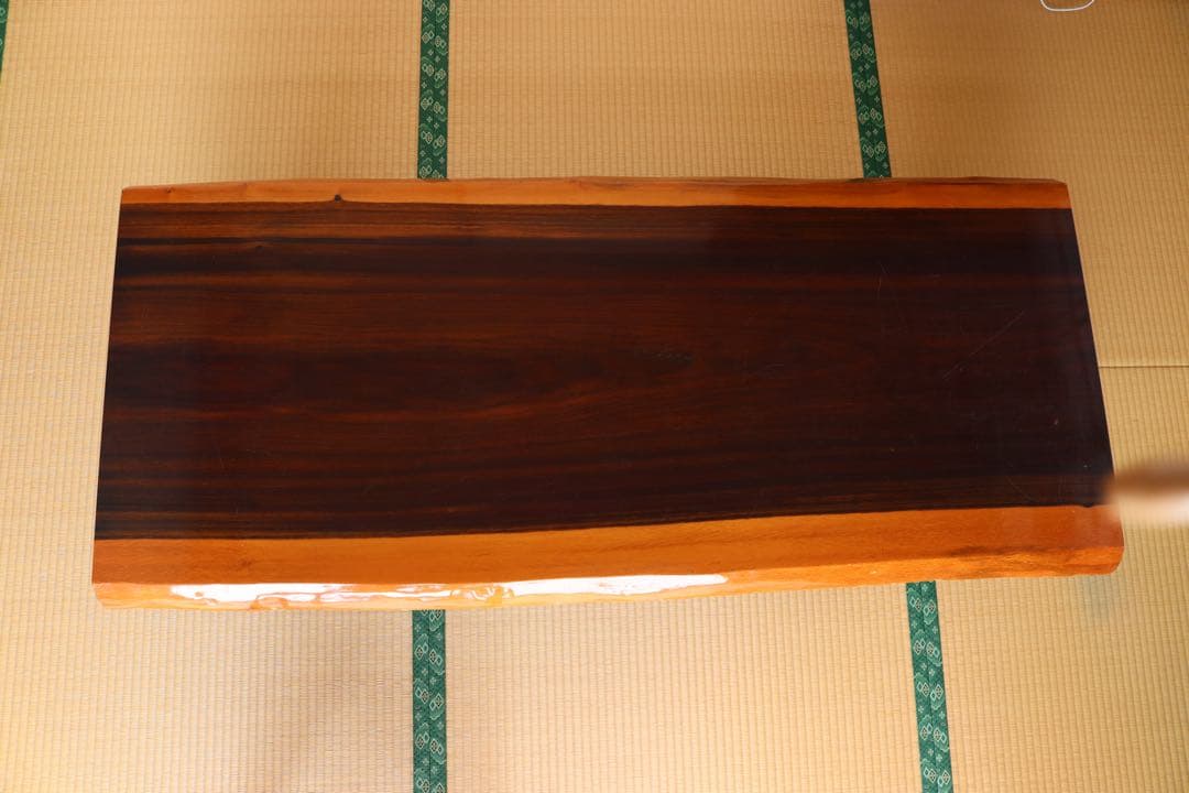花梨 一枚板 座卓 無垢 和家具 151.5cm 直接引き取り