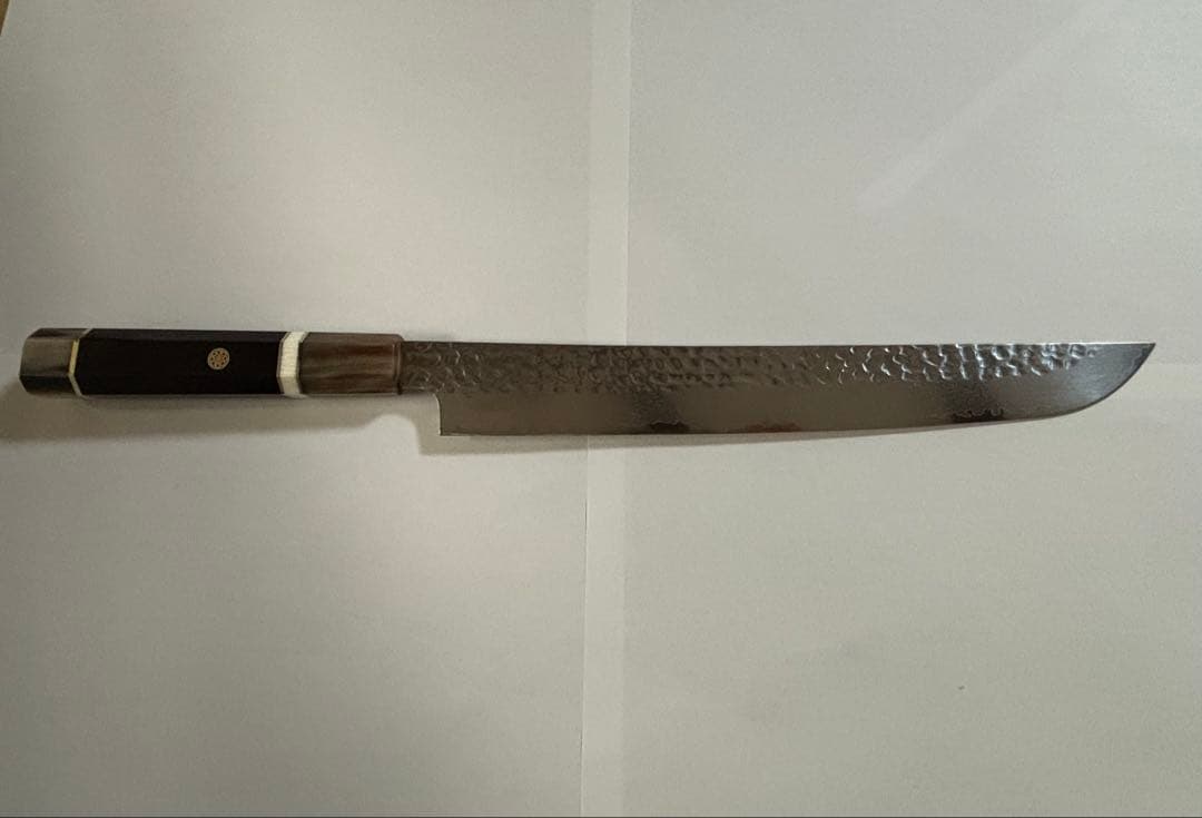 先丸柳刃 槌目 V 金10号 ダマスカス 67層 27cm ９寸 包丁