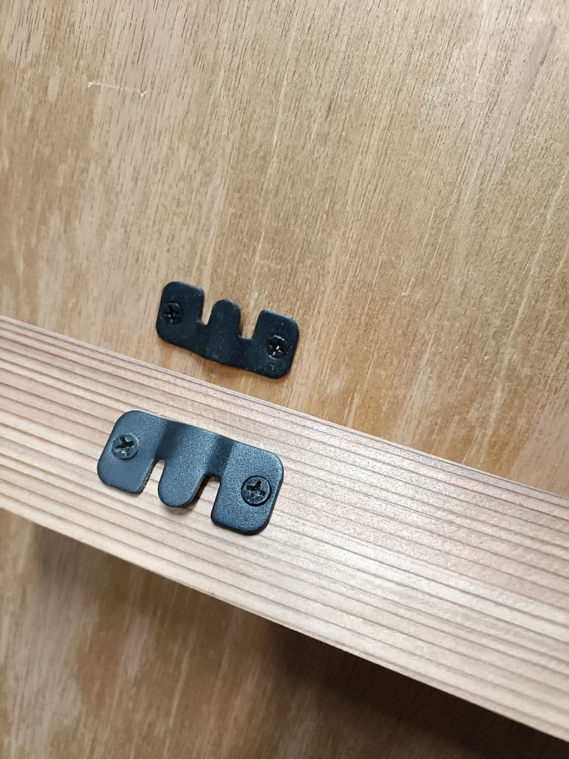 レコードディスプレイレール　LP4枚用2本セット　インテリア　レコードラック