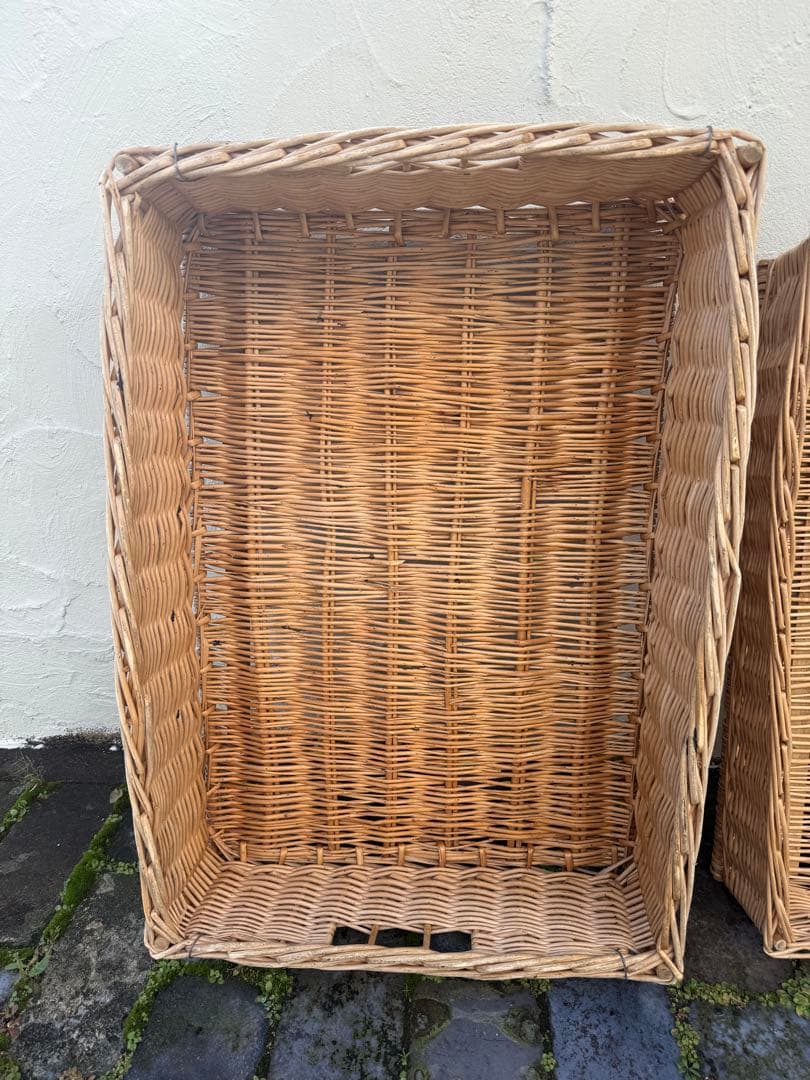 ⭐︎値下げ⭐︎フランスアンティーク　大きなバスケット2個セット