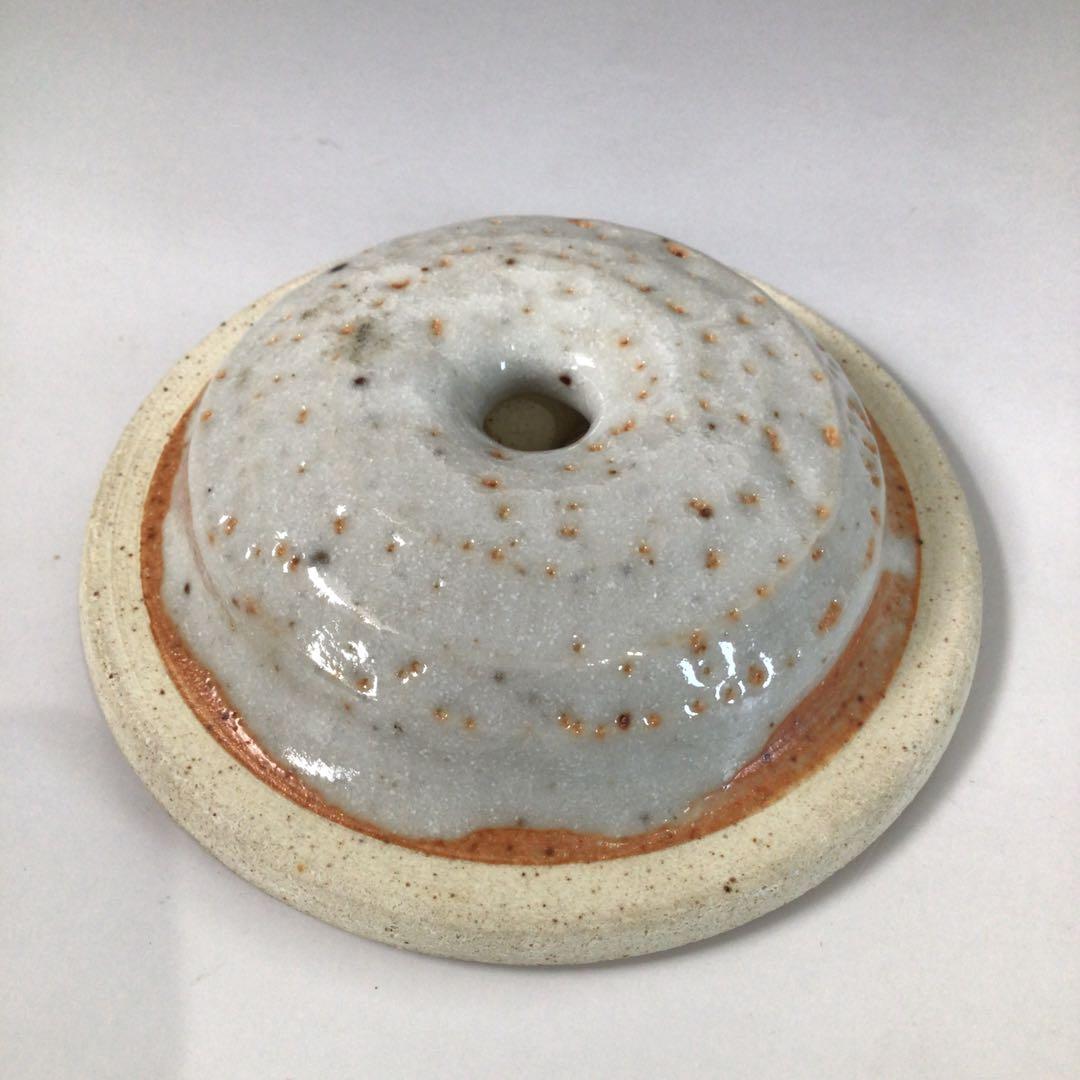 Ｓ１５２　水指　『美濃焼』『矢田正炎造』『志野水指』　共箱　茶道具