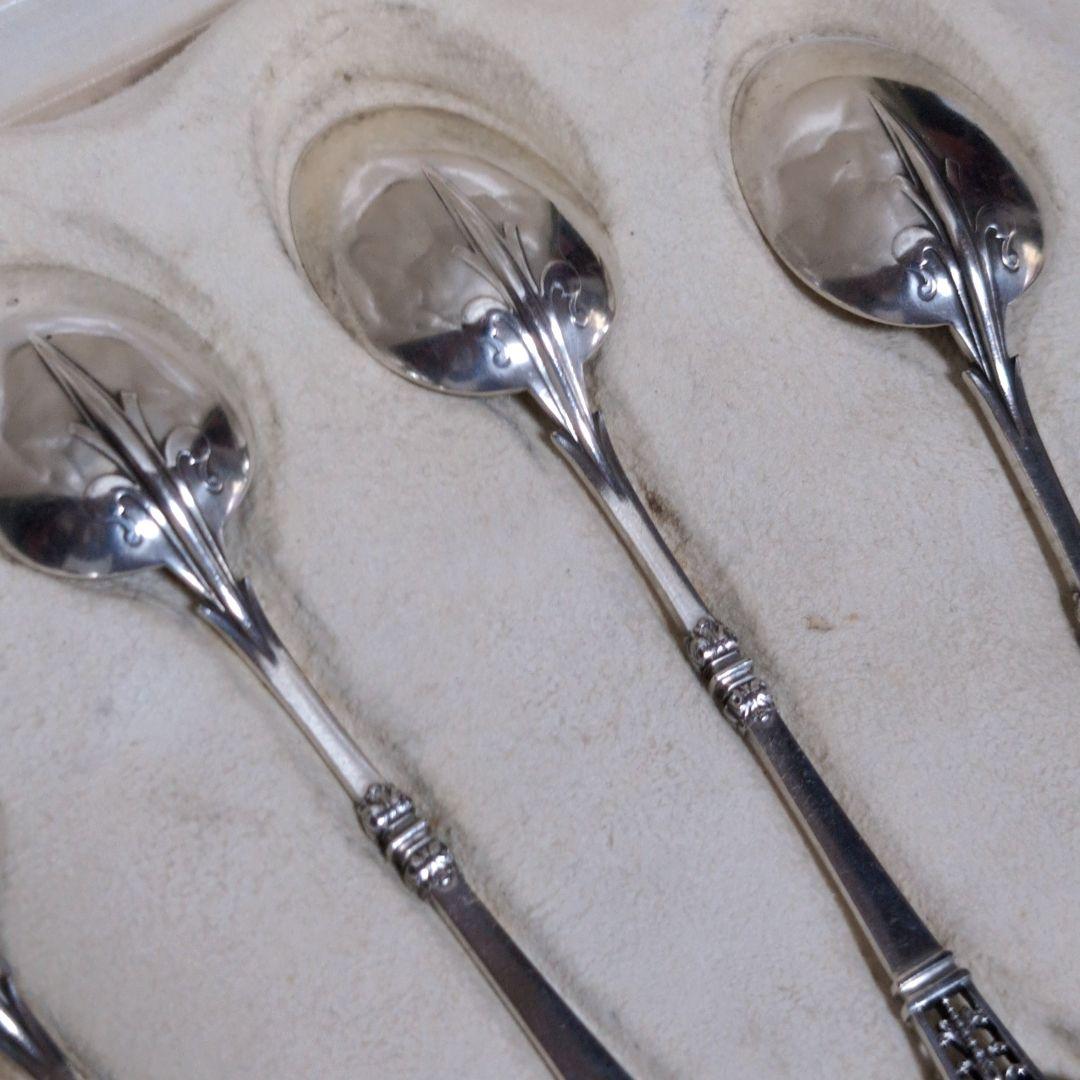 【希少♪】 カルディヤック スプーン 6本セット ルネサンス 純銀 伯爵家注文品