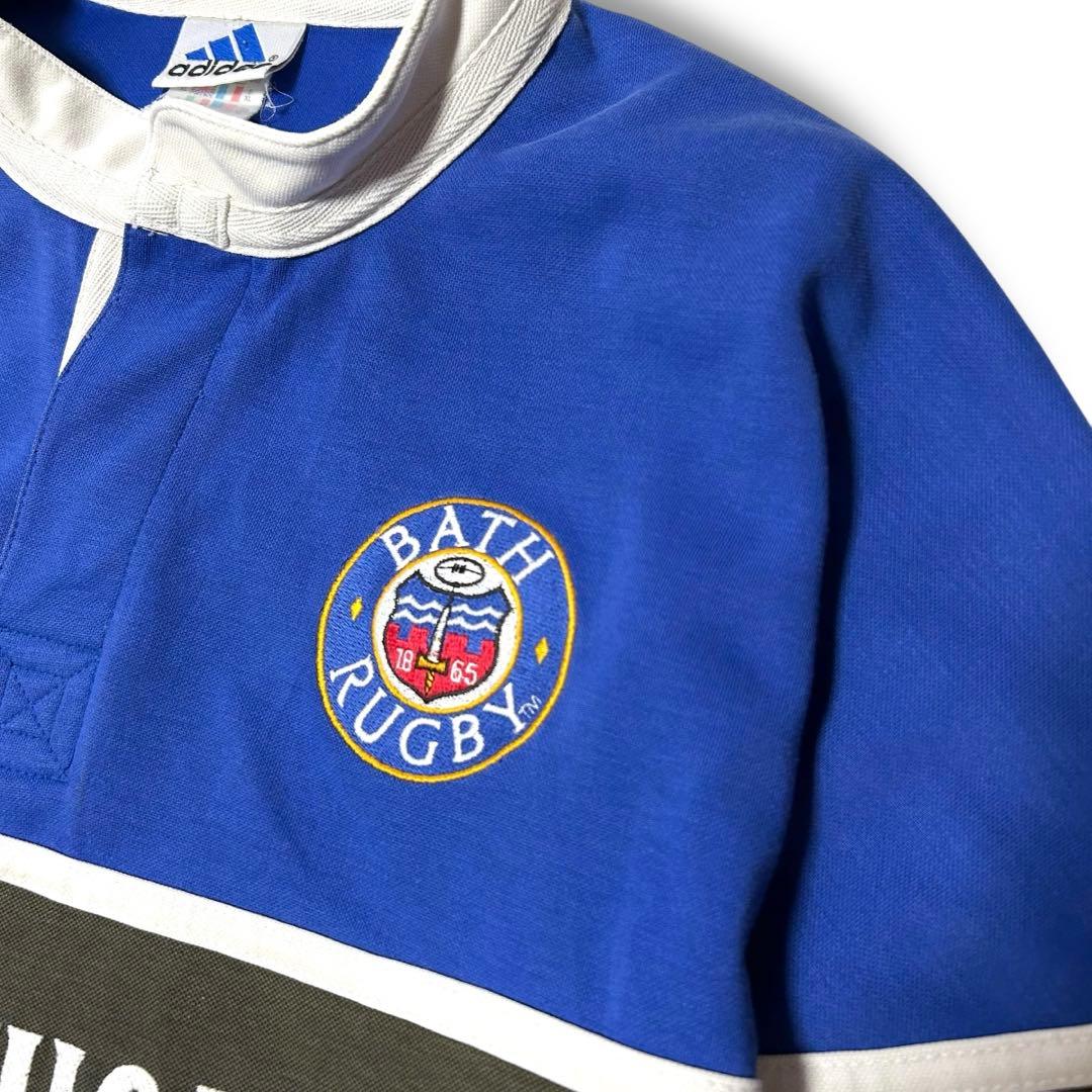 アディダス ラガーシャツ BLACKTHORN 90s 4XO ビッグサイズ