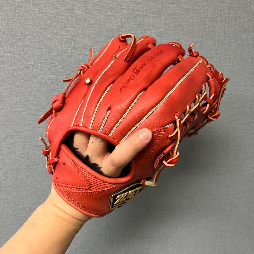 1095 ZETT 型抜群 即戦力 極美品 軟式少年 内野手用グローブ