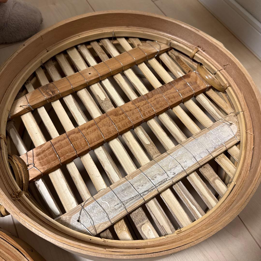 台湾国宝職人手作り　竹製 大型　蒸し器