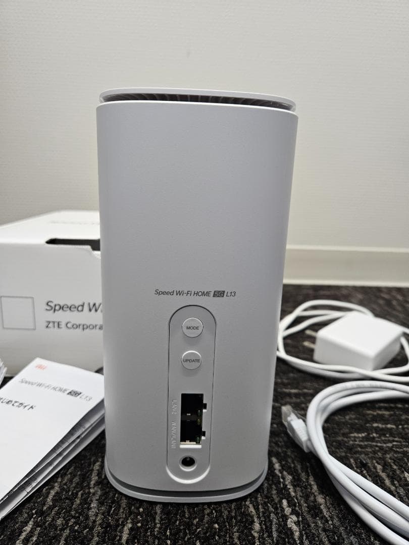 【美品】Speed Wi-Fi  5G L13 ホワイト ホームルーター