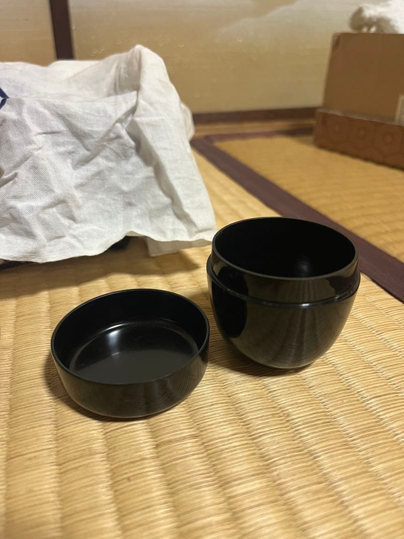 茶道具 野点セット 茶碗 棗 竹籠 茶筅筒 抹茶 Tea Set