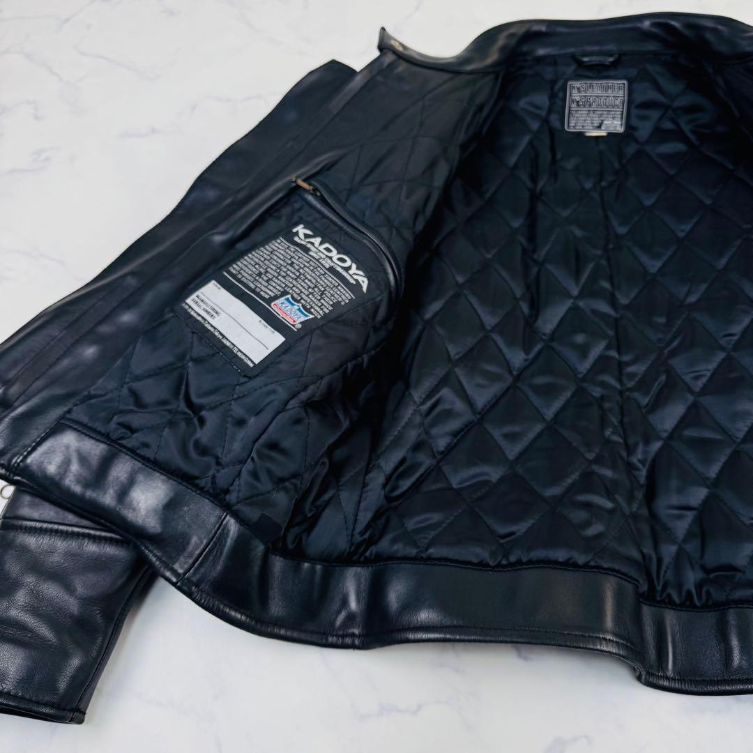 カドヤ　シングルライダース　レザージャケット　牛革
