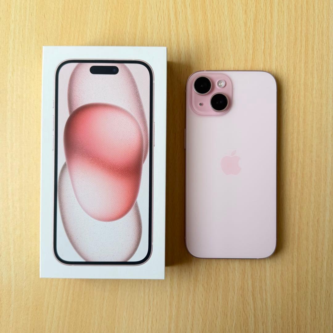 【美品】iPhone15 128GB ピンク