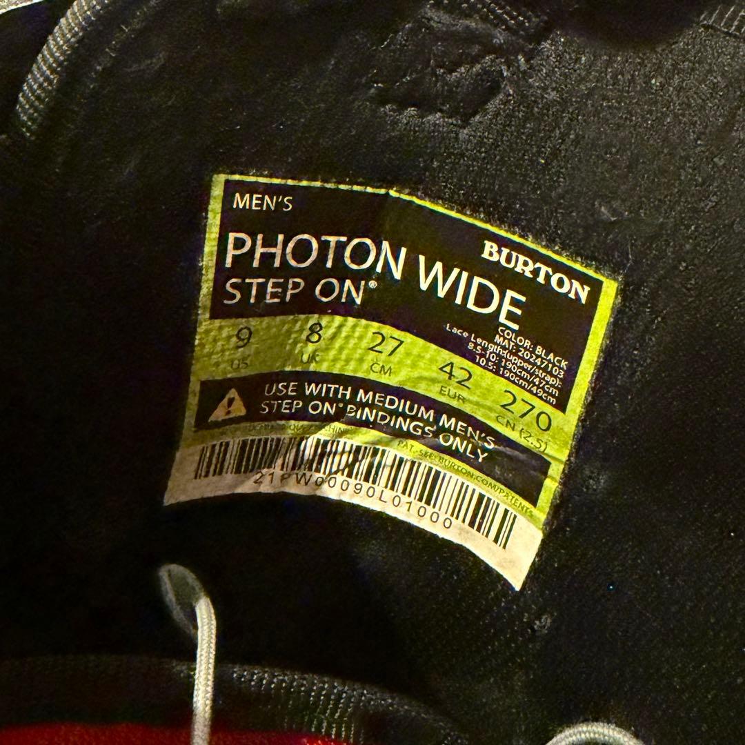 BURTON STEP ON ステップオン PHOTON ブーツ　27cm