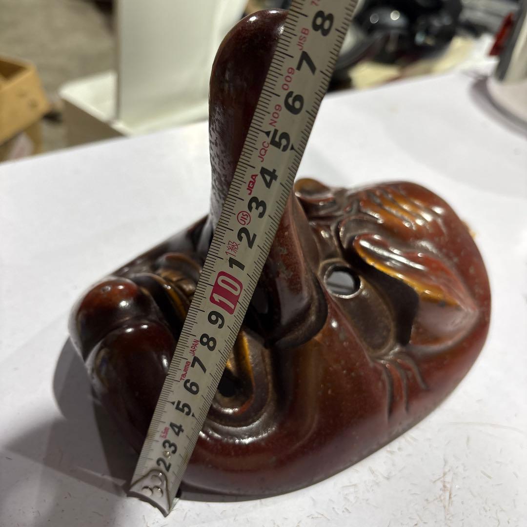 天狗 お面 鉄製 天狗面 縁起物 魔除 てんぐ