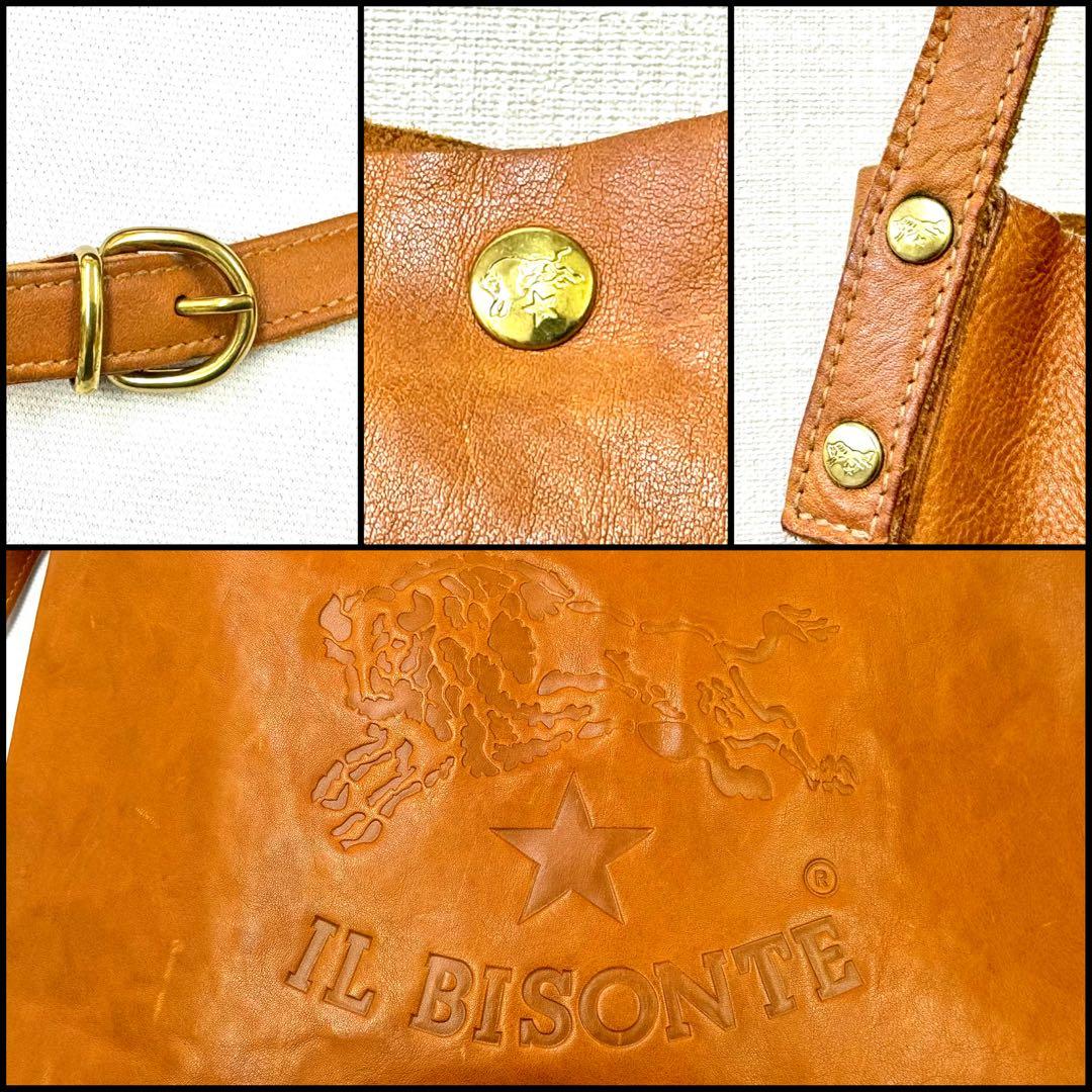 IL BISONTE イルビゾンテ クロスボディショルダー BiGロゴ