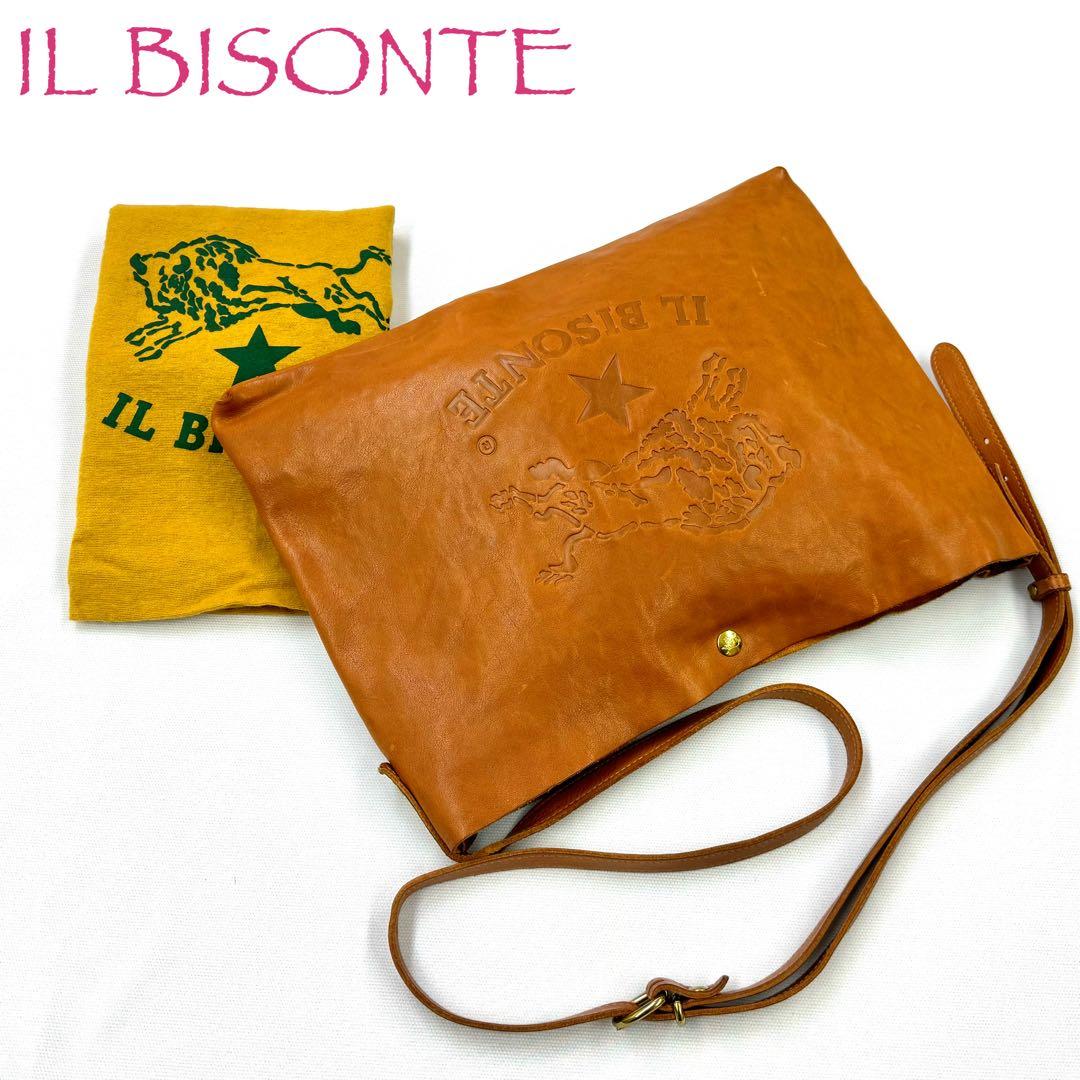 IL BISONTE イルビゾンテ クロスボディショルダー BiGロゴ