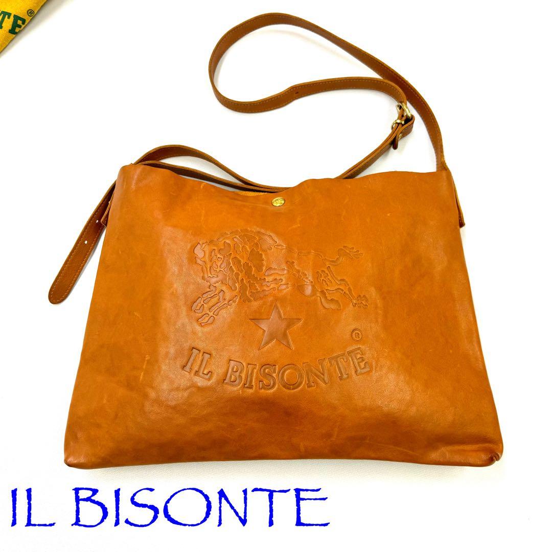 IL BISONTE イルビゾンテ クロスボディショルダー BiGロゴ