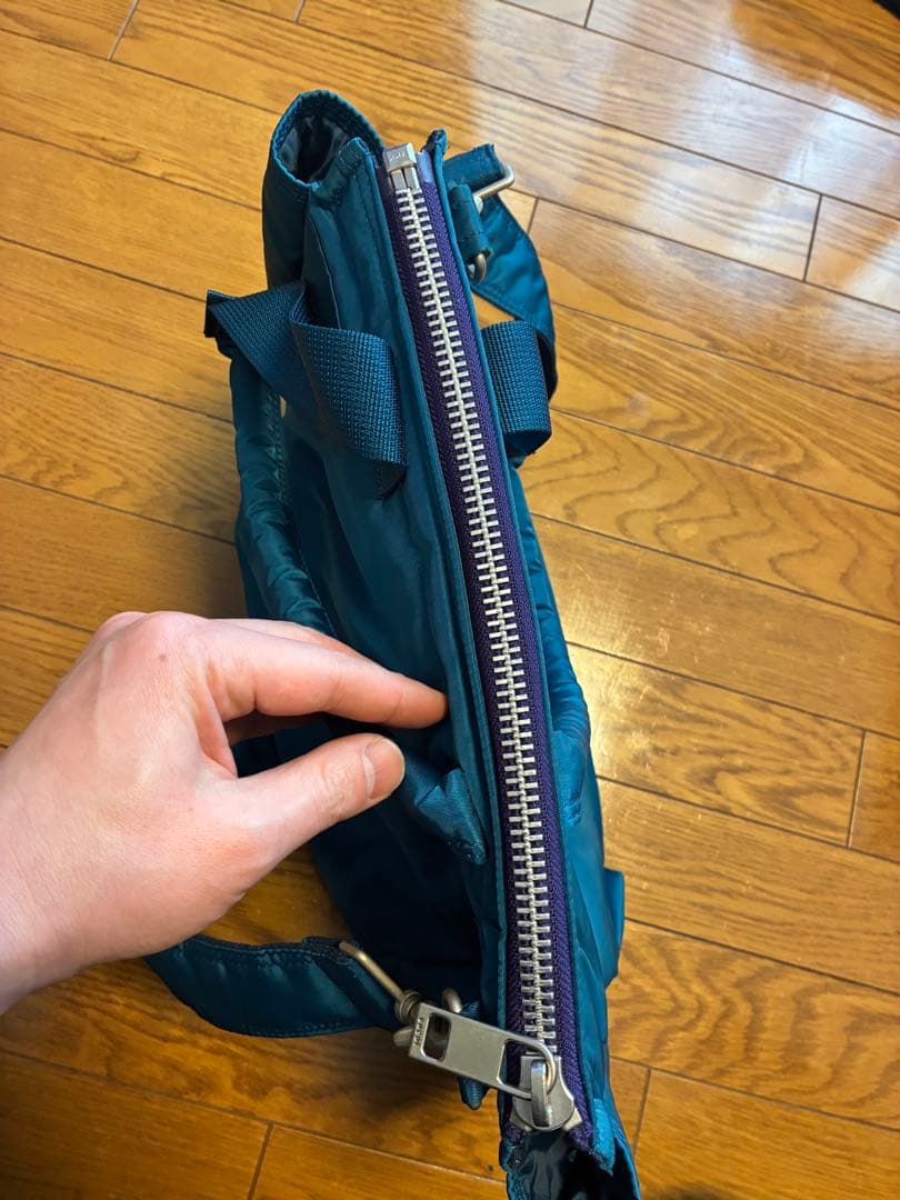 sacai × poter ヘルメットバッグ ターコイズ サカイ ポーター