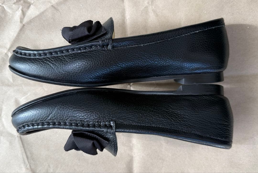 美品♡LANVIN 黒レザー ローファー・23.5