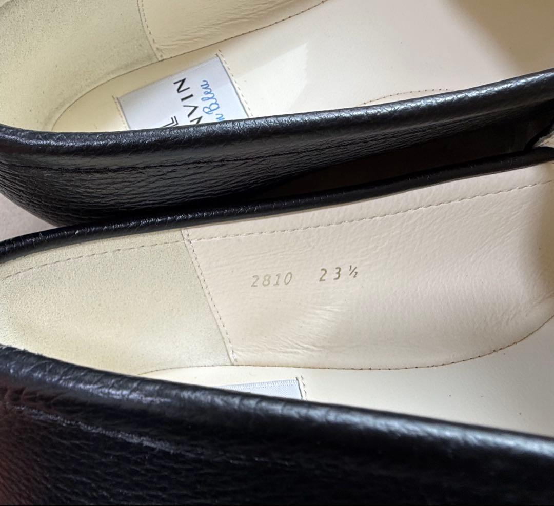 美品♡LANVIN 黒レザー ローファー・23.5