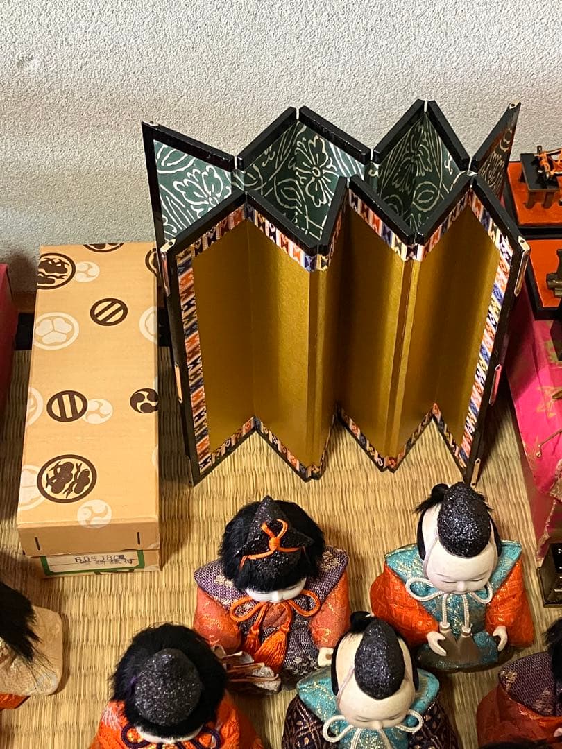 美品 春光作 ひな人形 大量セット 昭和 レトロ 雛祭り 雪洞 掛盤膳揃 雲絹縁