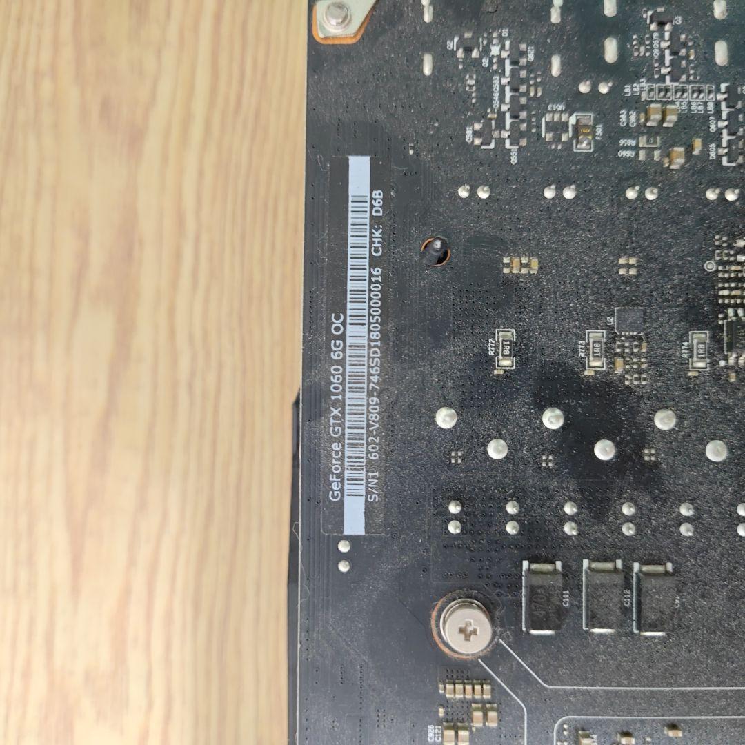 【動作確認済】MSI Geforce GTX1060 6GB OC