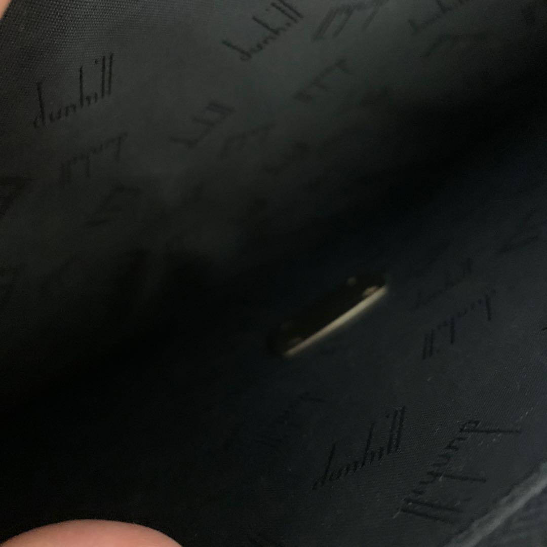 美品◆dunhill 黒 レザー ブリーフケース　ダンヒル ビジネスバッグ