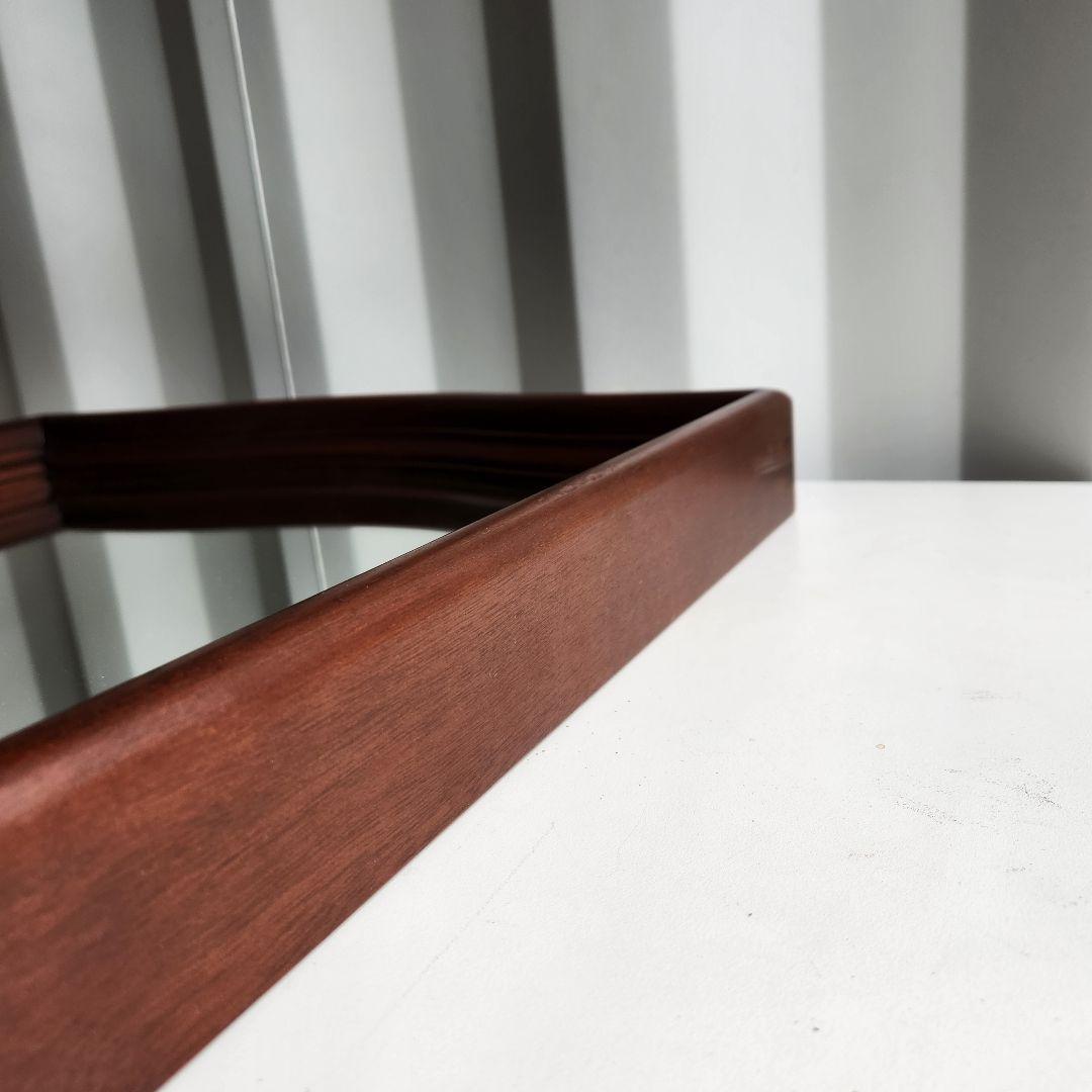 美品 ヴィンテージ　マホガニー材　ウォールミラー 壁掛け鏡 天然木 鏡