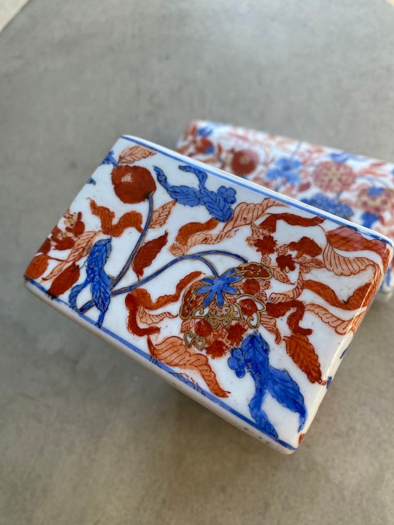 アンティーク ビンテージ 陶器 アクセサリーケース 筆入れ アメニティケース