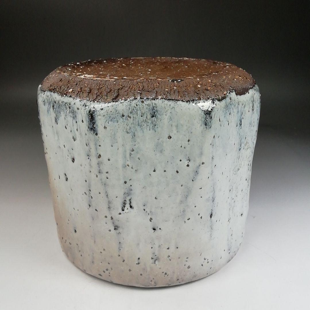 Ｗ２３　水指　『萩　水指』『小萩窯　厚東建信 造』　共箱　茶道具