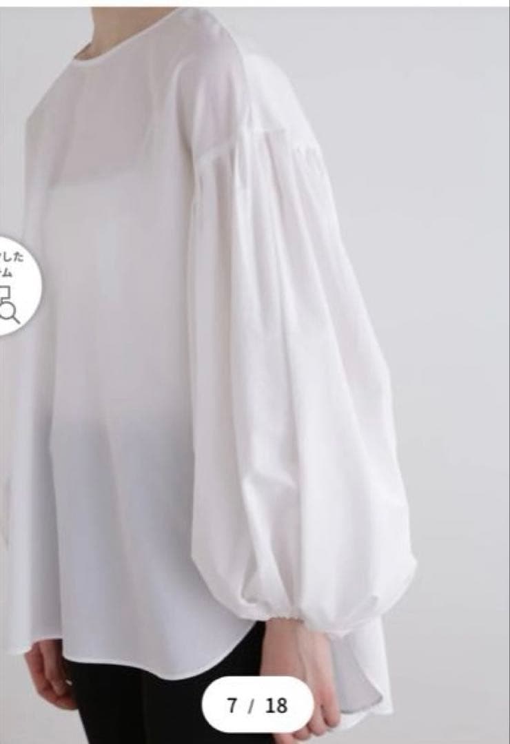 LE PHIL ルフィル 2024SS クールドット ブロード ブラウス 白 F