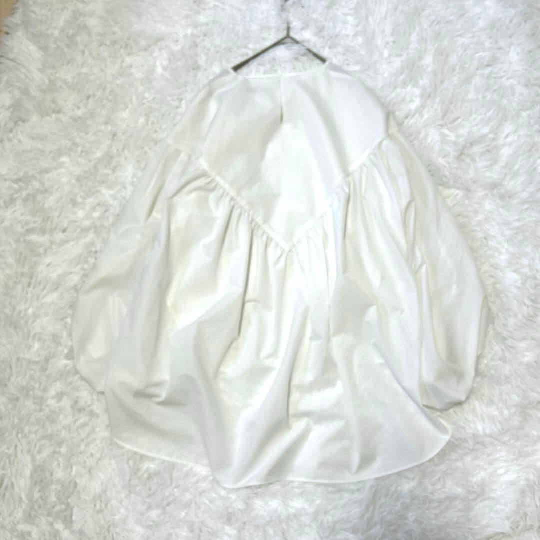 LE PHIL ルフィル 2024SS クールドット ブロード ブラウス 白 F