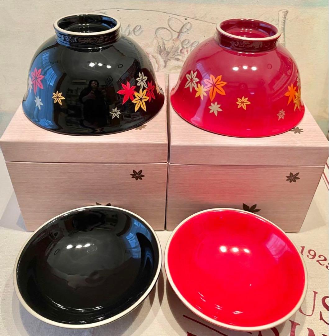 最終価格＊＊ドンブリ&プレート６点セット　ル・クルーゼ＊＊　赤・黒