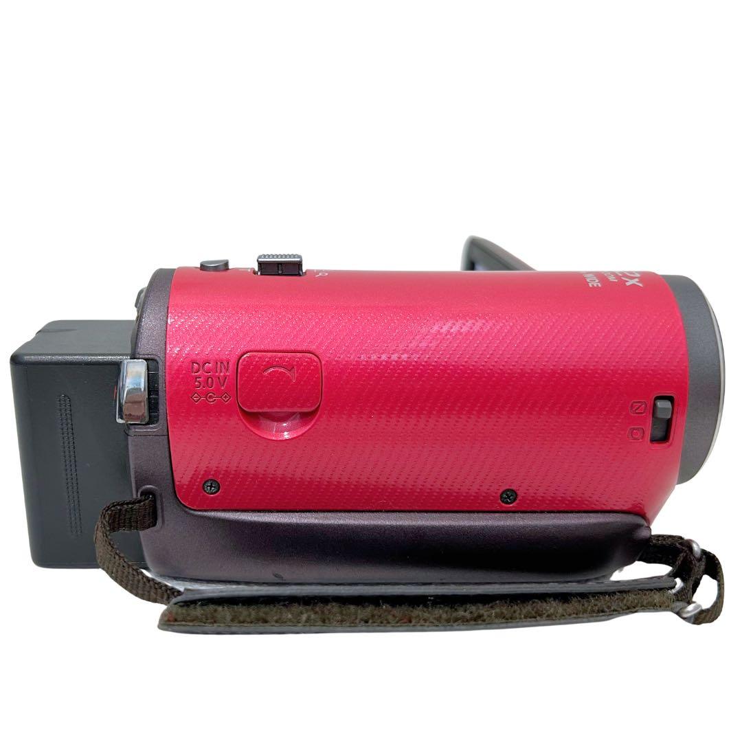 【美品】Panasonic HDC-TM45 レッド／ビデオカメラ32 GB内蔵